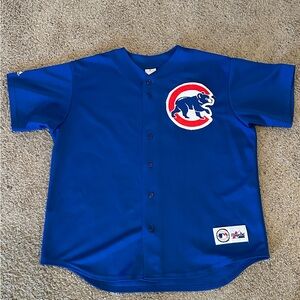 Majestic Royal Blue Cubs Jersey